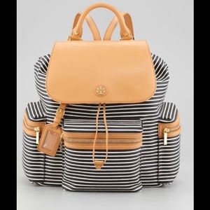Authentic Tory Burch Stripe Backpack