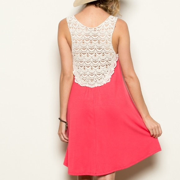 Knit Dress w/ Crochet Back Detail - Picture 4 of 4