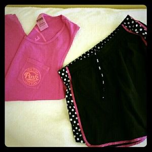 PINK Shorts and Campus Tank sz. XS