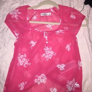 Abercrombie kids sheer top.