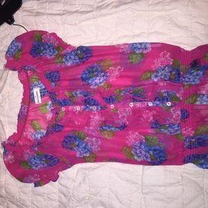 Abercrombie kids sheer blouse.