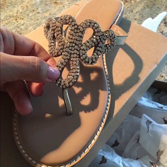 Tommy Bahama rhinestone sandals
