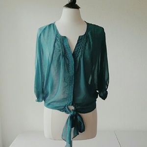 Sheer Tie Bottom Top