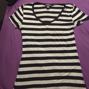 V-Neck Striped Shirt