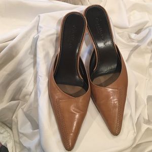 Cole Haan Camel Colored Mules