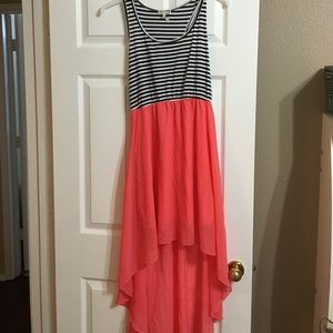 bright hi/low dress perfect for spring!