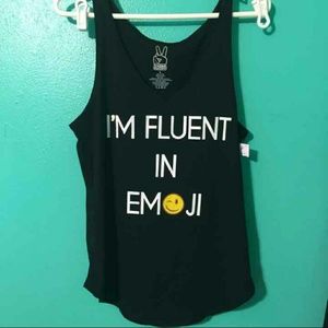 Cute NWT Emoji Tank!