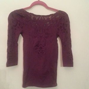 Free People Midnight Story Purple Top