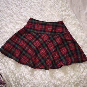 Vintage plaid skirt.