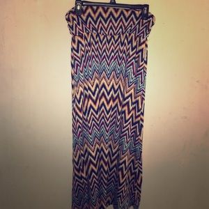 Multi colored maxi skirt
