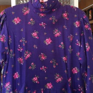 Vintage 1980's Laura Ashley long sleeved dress