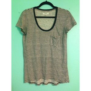 Madewell Timeoff Tee white/black striped