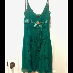 BCBG Green Cocktail Gown