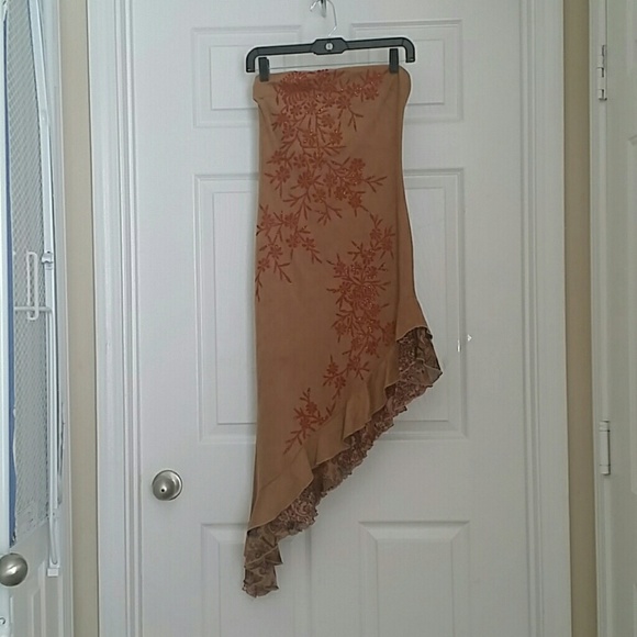 Beautiful asymmetrical  tube top dress