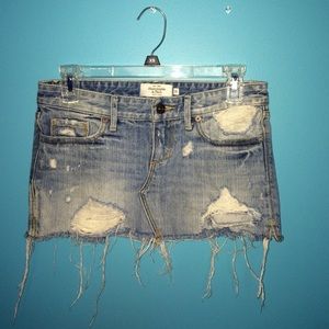 Abercrombie & Fitch Jean Mini Skirt