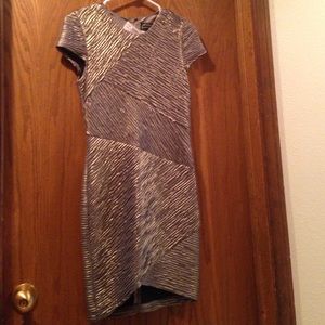 Torn by Ronny Kobo Gold and Silver dress