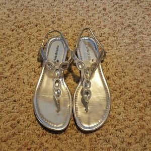Silver sandals