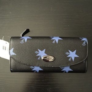 NWT Coach Star Canyon Pop Slim Envelope Wallet