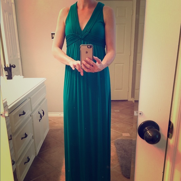 Beautiful Emerald Colored Maxi Dress