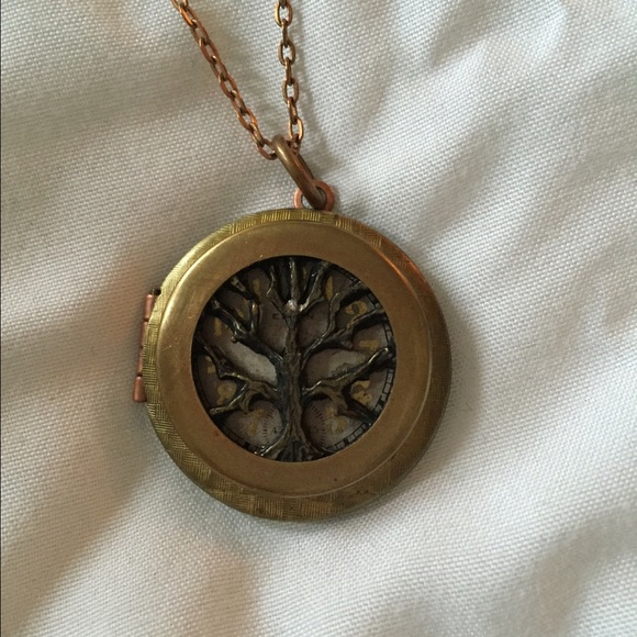 Tree of life locket with chain