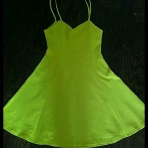 Lime yellow dress