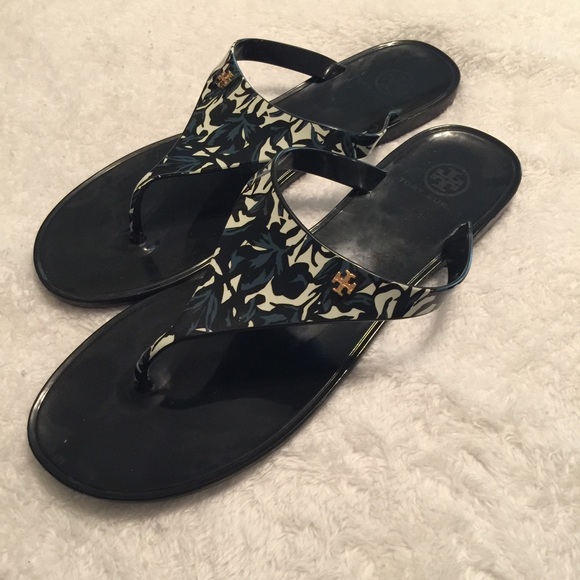 Tory Burch Speer PVC Floral Thong Sandals