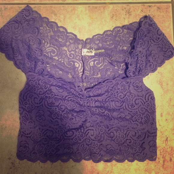 Purple lace top