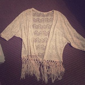 Fringe cardigan