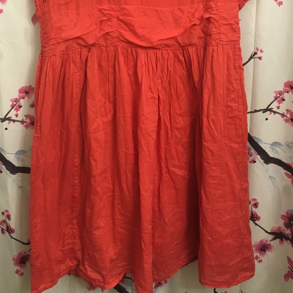 Coral dress perfect for spring. - Picture 4 of 4