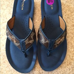 Coach flip flops