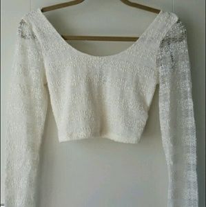 Beautiful Cream Crop Top