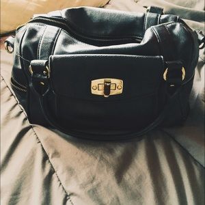 Black Satchel Hand Bag