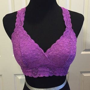 Aerie Bralette--pretty medium shade purple