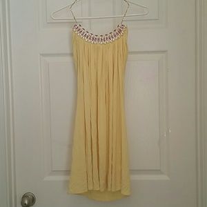 Sexy yellow summer dress