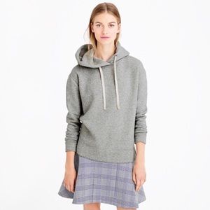 J Crew Oversized Fleece Hoodie - Light Gray