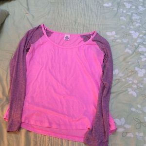 Vs pink baseball top