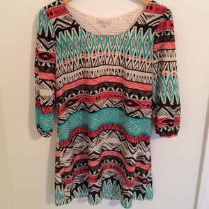 Bright Tribal Print Dress