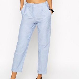 ASOS Peg Crop Pant - Baby Blue