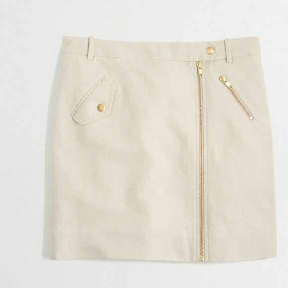 JCREW ZIP MINI TAN SZ.6 NEW