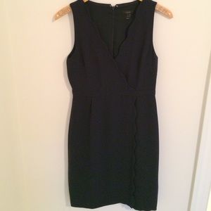 J. Crew Dress with Scallop Detail
