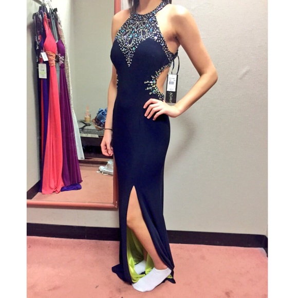 Navy Blue Prom Dress