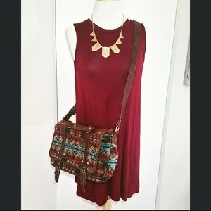 ASOS Aztec Print Crossbody Handbag Purse