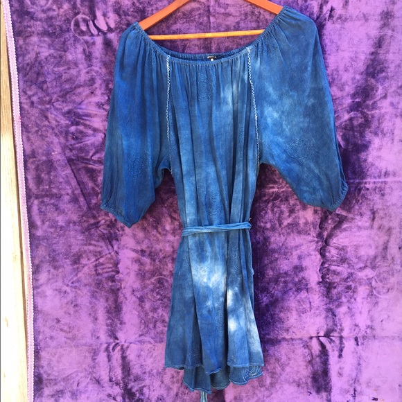 Free People - Indigo dyed Boho dress/top - Picture 1 of 3