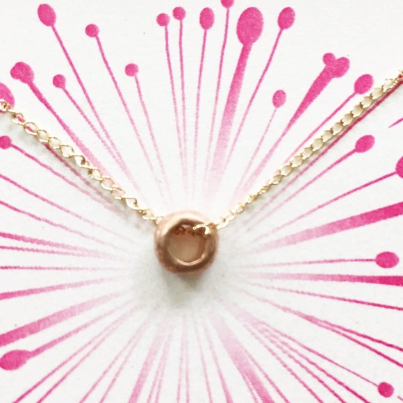 ⚬Dogeared⚬Gold Wish Hammered Bead Necklace - Picture 4 of 4