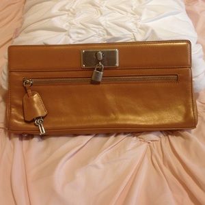 Beautiful Orange Clutch BCBG