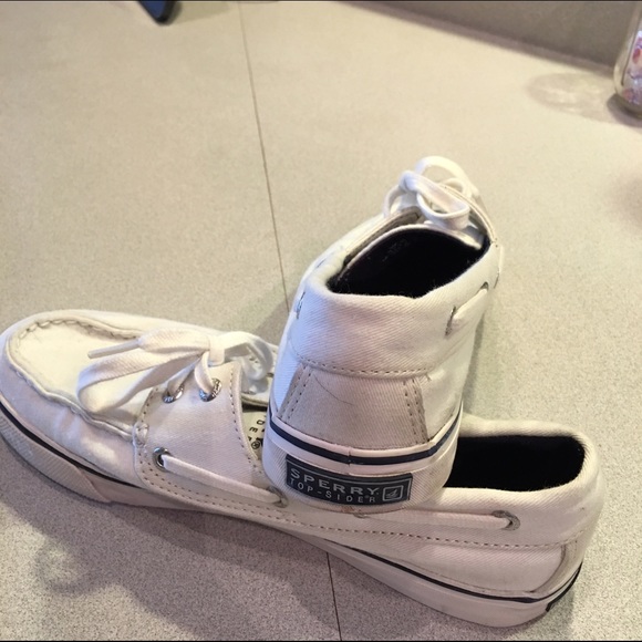 White Canvas Sperry's