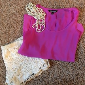 Express Split Back Fuchsia Tank