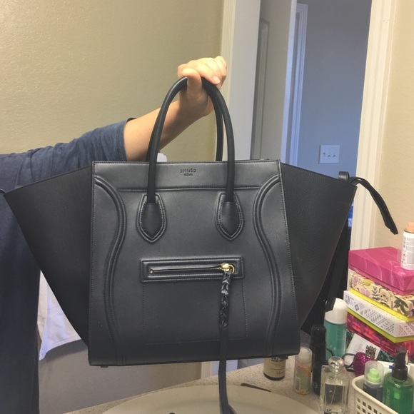 Celine bag! Phantam. Dark navy color - Picture 3 of 4