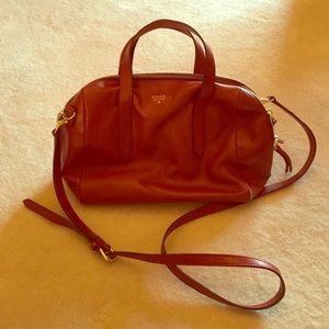 Fossil Oxblood colored Satchel