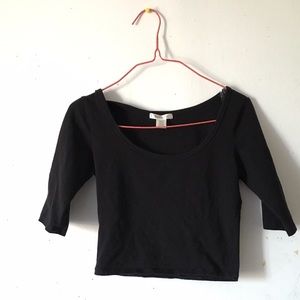 Black crop top